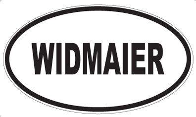 WIDMAIER - Oval Sticker