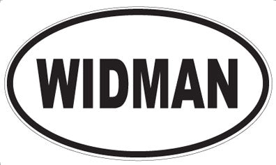 WIDMAN - Oval Sticker
