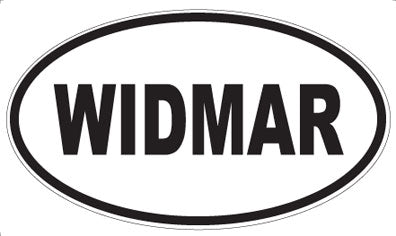 WIDMAR - Oval Sticker