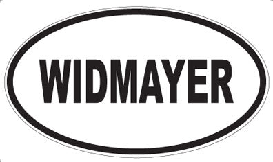 WIDMAYER - Oval Sticker