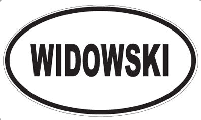 WIDOWSKI - Oval Sticker