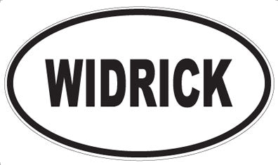 WIDRICK - Oval Magnet