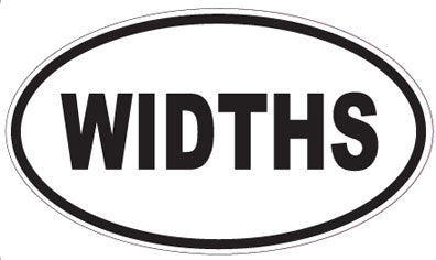 WIDTHS - Oval Sticker