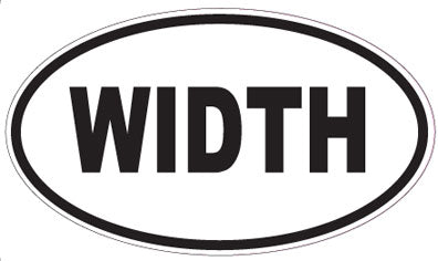 WIDTH - Oval Magnet