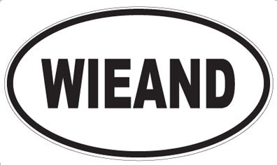 WIEAND - Oval Sticker