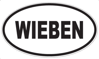 WIEBEN - Oval Sticker