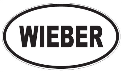 WIEBER - Oval Sticker
