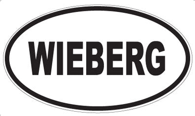 WIEBERG - Oval Sticker