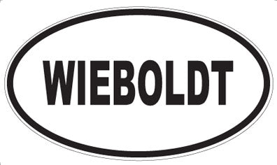 WIEBOLDT - Oval Sticker