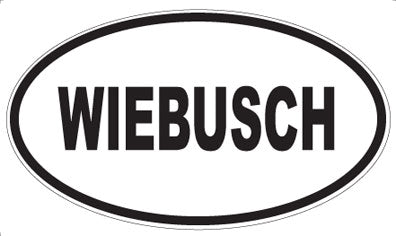 WIEBUSCH - Oval Sticker