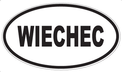WIECHEC - Oval Sticker