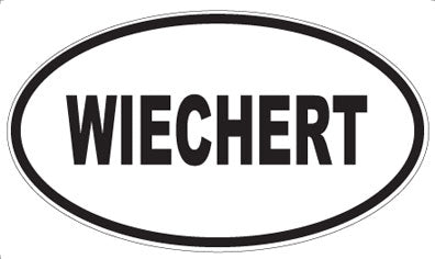 WIECHERT - Oval Sticker