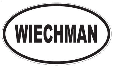 WIECHMAN - Oval Sticker
