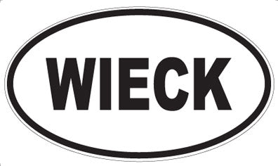 WIECK - Oval Sticker