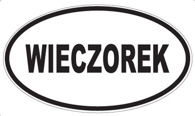 WIECZOREK - Oval Sticker