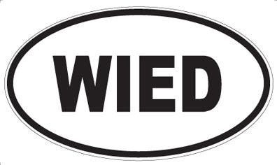 WIED - Oval Sticker