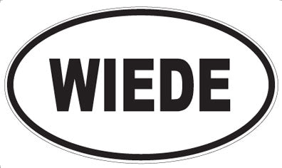 WIEDE - Oval Sticker