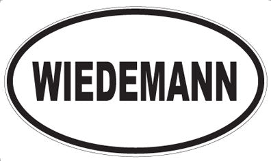WIEDEMANN - Oval Sticker