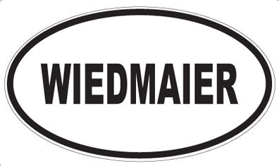 WIEDMAIER - Oval Sticker