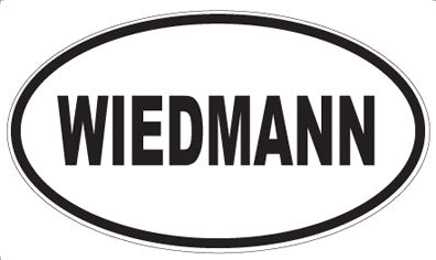 WIEDMANN - Oval Sticker