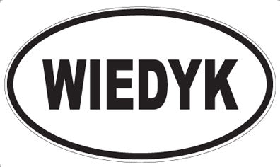 WIEDYK - Oval Sticker