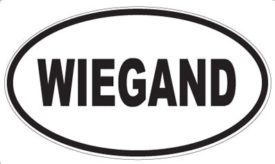 WIEGAND - Oval Sticker