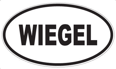 WIEGEL - Oval Sticker