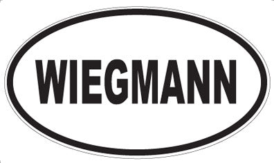WIEGMANN - Oval Sticker