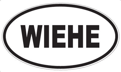 WIEHE - Oval Sticker