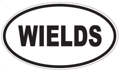 WIELDS - Oval Sticker