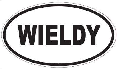 WIELDY - Oval Sticker