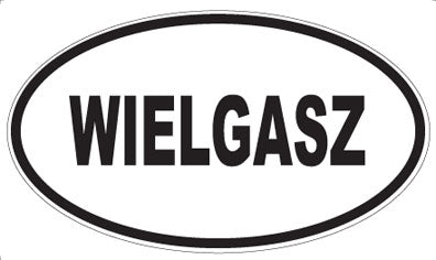 WIELGASZ - Oval Sticker