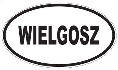 WIELGOSZ - Oval Sticker