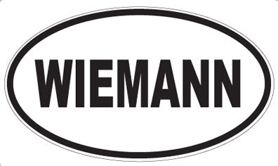 WIEMANN - Oval Sticker