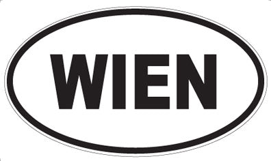WIEN - Oval Sticker