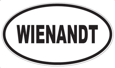 WIENANDT - Oval Sticker