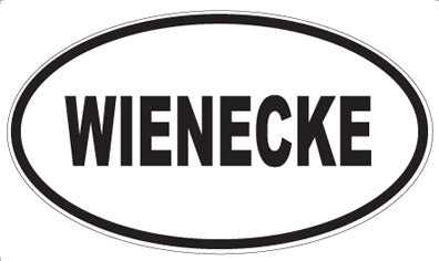 WIENECKE - Oval Sticker