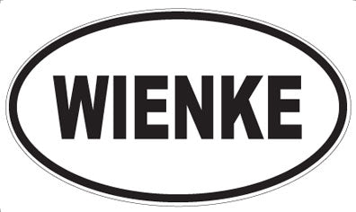 WIENKE - Oval Sticker