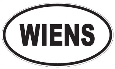 WIENS - Oval Sticker