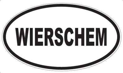 WIERSCHEM - Oval Sticker