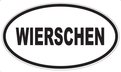 WIERSCHEN - Oval Sticker