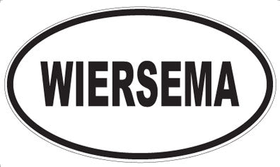 WIERSEMA - Oval Sticker