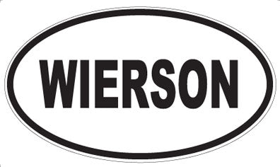 WIERSON - Oval Sticker