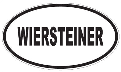 WIERSTEINER - Oval Sticker
