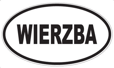 WIERZBA - Oval Sticker