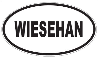 WIESEHAN - Oval Sticker
