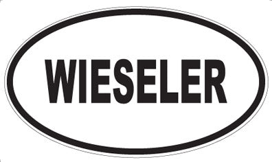 WIESELER - Oval Sticker