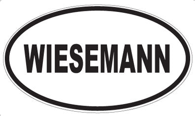 WIESEMANN - Oval Sticker
