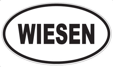 WIESEN - Oval Sticker