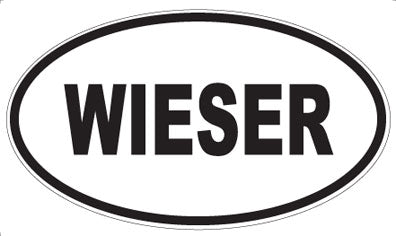 WIESER - Oval Sticker